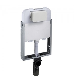 سيفون مخفي مع فريم 4.5 / 3 لتر  صناعة صيني (مع ضغطة MB174P-SS) # K301-A02-ATT1